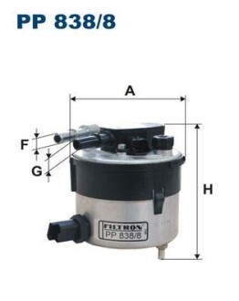 Фільтр паливний FILTRON PP8388