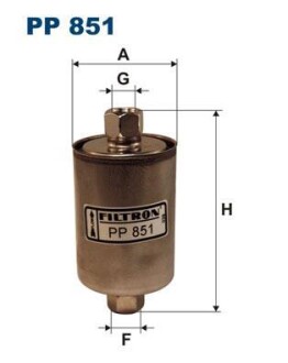 Фільтр паливний FILTRON PP851