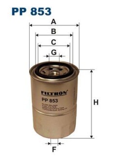 Фільтр паливний FILTRON PP853