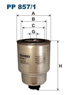 Фільтр паливний FILTRON PP8571