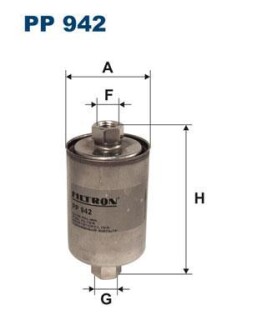 Фільтр паливний FILTRON PP942