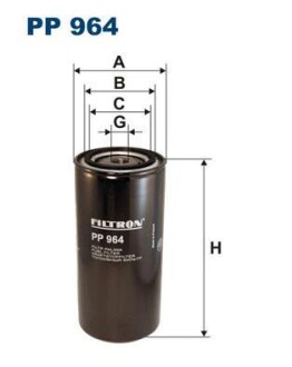 Фільтр паливний FILTRON PP964