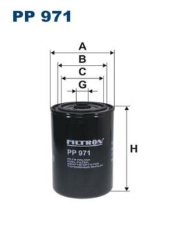 Фільтр паливний FILTRON PP971