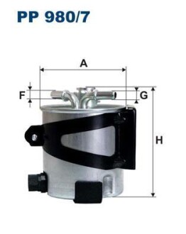 Фільтр паливний FILTRON PP9807