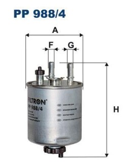 Фільтр паливний FILTRON PP9884