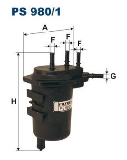 Фільтр паливний FILTRON PS9801