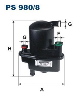 Фільтр паливний FILTRON PS9808