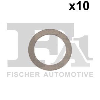 Прокладка пробки зливної масляного піддону Audi/Fiat/Mazda/Opel/Renault (14x21x1.5) (к-кт 10шт) Fischer Automotive One (FA1) 232.150.010