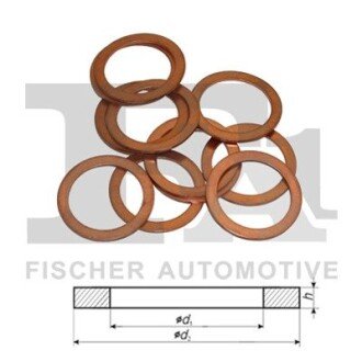 FISCHER DB Ущільнювальне кільце 20*24*1,5 мм (мат. мідь) SPRINTER Fischer Automotive One (FA1) 250.150.010