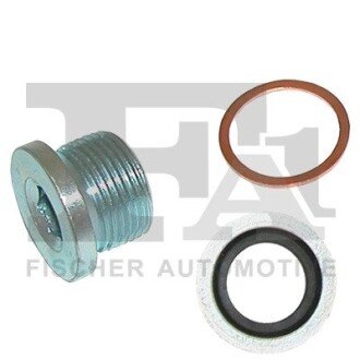 FISCHER OAS080 масляна пробка + 2 шайби M22x1.5 L=14 DIN 908 W=10 мм, Fiat, Cu (OE - 06080420607,06561900718,06566310110) Fischer Automotive One (FA1) 445.410.021 (фото 1)