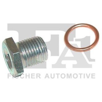 FISCHER К-т пробка піддону (злив мастила) M16X1,5 L=16,5mm OAS 005+шайба 968.330 CITROEN,PEUGEOT,RENAULT Fischer Automotive One (FA1) 732.120.011 (фото 1)