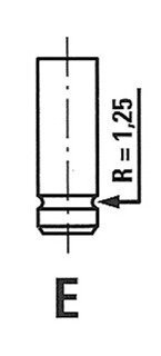 Клапан випускний PEUGEOT 3443/RCR EX FRECCIA R3443/RCR