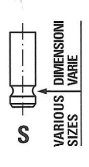 Клапан впускний HONDA Civic,CR-V,FR-V 1,8-2,0 i-vtec 01-12 FRECCIA R6559/SNT (фото 1)