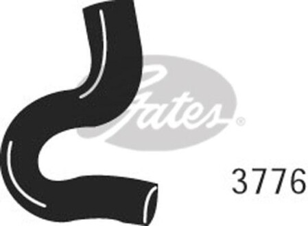 Шланг гумовий сист. охолоджен. Gates 3776