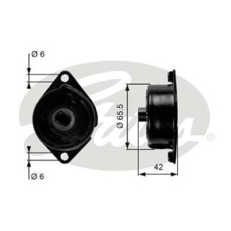 (7808-21490) Механізм натягу ременя DRIVEALIGN MV TENS Gates T39090 (фото 1)