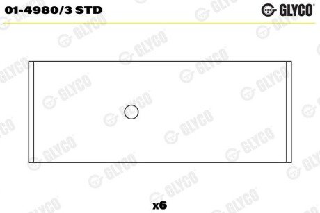 Комплект вкладишів двигуна Glyco 01-4980/3 STD