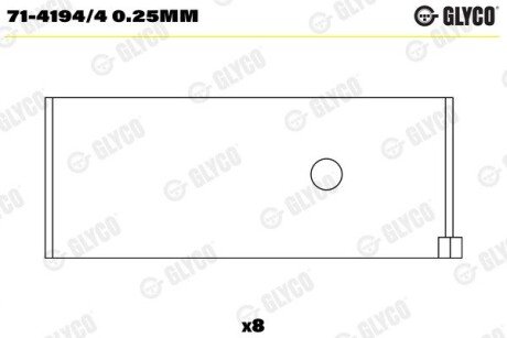 Вкладиші Glyco 7141944025MM