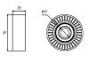 Ролик приводного ременя CITROEN C4/C5 04- GMB GTA0290 (фото 4)