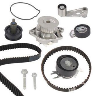 Комплект ГРМ + помпа Skoda Fabia/Octavia 00-13/VW Caddy/Golf/Polo 1.4 16V 99-08 (20x130z/17x58z) (PA674) GRAF KP674-1