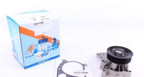 Помпа води BMW 3 (E90/E91/E92) 335d 06-13/X3 (E83) 3.0d/xDrive 30d 04-10 (R/B) (7 лоп.) (6 кан.) GRAF PA1126