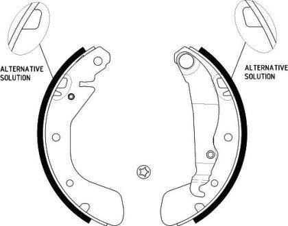 OPEL щоки гальмівні ASTRA, CORSA 92- (200*28) HELLA 8DB 355 001-291