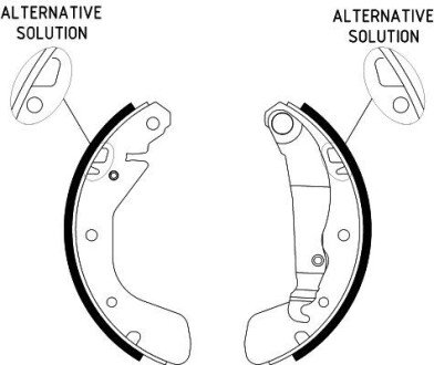 Колодки гальмівні барабанні; задн. HELLA 8DB355001301