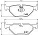 BMW Тормозные колодки задн.5 E39 95- HELLA 8DB 355 007-981 (фото 1)