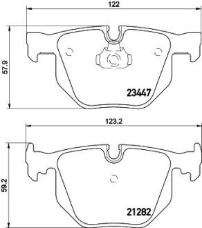 Колодки гальмівні дискові комплект; задн. HELLA 8DB 355 009-331