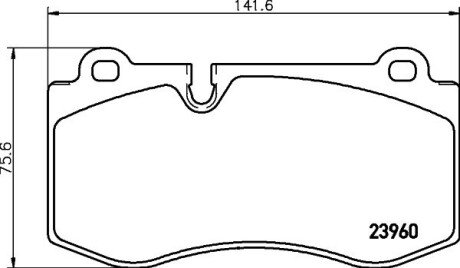 DB гальмівні колодки передн.W211/221 06- HELLA 8DB 355 011-401