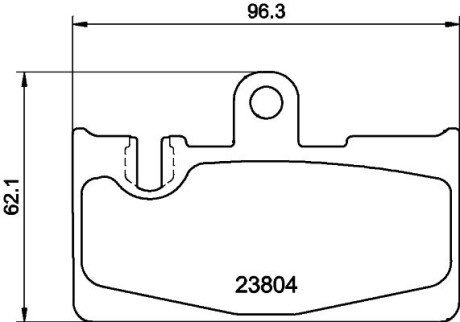 TOYOTA гальмівні колодки задн.Lexus LS (FE) 430 00- HELLA 8DB 355 011-661