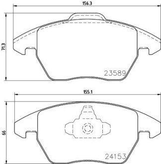 CITROEN Гальмівні колодки передн. C4 Grand Picasso 06-, Peugeot 207, 307, 308 08- HELLA 8DB 355 011-811