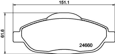 PEUGEOT гальмівні колодки передн.308,3008 07- HELLA 8DB 355 013-911