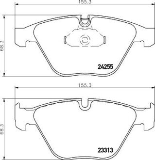 Колодки гальмівні дискові комплект; передн. HELLA 8DB 355 013-931