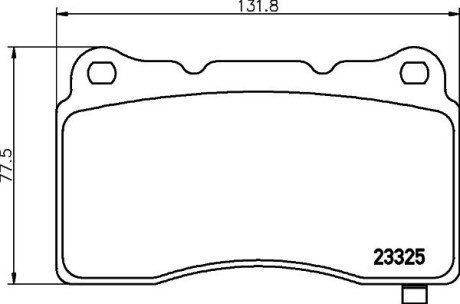 Колодки гальмівні дискові комплект; передн. та задн. HELLA 8DB 355 014-451