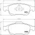 Колодки гальмівні Дискові Комплект; передн. / Kaptur 2.0 2013>, Duster 2011> HELLA 8DB 355 014-791 (фото 1)