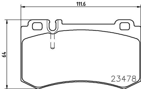 DB колодки гальм.задн. W220 HELLA 8DB 355 014-941