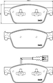 Колодки гальмівні дискові комплект; передн. HELLA 8DB355014981