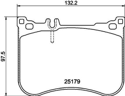 Колодки гальмівні дискові комплект; передн. HELLA 8DB355021211