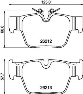 BMW Колодки гальмівні задні F44, F39, MINI HELLA 8DB 355 040-581