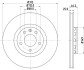 PRO AUDI диск гальмівний передній A4 A6 98-, Passat, Skoda HELLA 8DD 355 107-521 (фото 4)