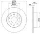 Гальмівний диск зад. Caddy III (260x12) HELLA 8DD355109-641 (фото 4)