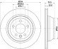 PRO VW Гальмівний диск заднІЇ T5,Touareg 02- HELLA 8DD 355 109-801 (фото 4)