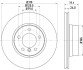 Гальмівний диск перед. E60/E61 03-10 Pro HELLA 8DD355109-901 (фото 4)