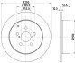 PRO TOYOTA Гальмівний диск задн. AVENSIS 1.6, 1.8, 2.0 03- HELLA 8DD 355 111-671 (фото 4)