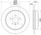 PRO DB Гальмівний диск заднії W164, W251 HELLA 8DD 355 113-211 (фото 4)