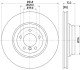 PRO BMW диск гальмівний передн. 3 E90, X1 E84 04- HELLA 8DD 355 113-531 (фото 4)
