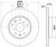 SUZUKI Гальмівний диск передн. SX4, FIAT HELLA 8DD 355 113-631 (фото 4)