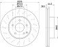 PRO DB Гальмівний диск передн.W204 07- HELLA 8DD 355 114-391 (фото 4)