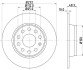 Гальмівний диск задн. Golf/T-Roc/Touran/Caddy/Bora/Jetta/Eos/Yeti/Octavia/Superb 04- HELLA 8DD355116971 (фото 4)