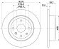 Гальмівний диск зад. Epica 05- 2.0-2.5 (PRO) HELLA 8DD355116-991 (фото 4)